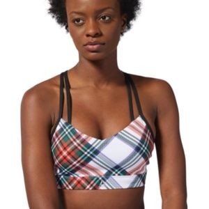 Plaid Reebok sports bra